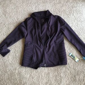 Dark purple workout jacket